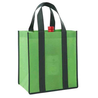 China 100% Eco-friendly Cheap Printed Shopping Wine Bags for sale