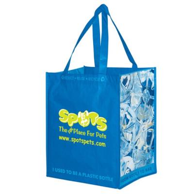 China 100% Eco-friendly Roto Gravures Printing Promotional Reusable RPET Shopping Bag for sale