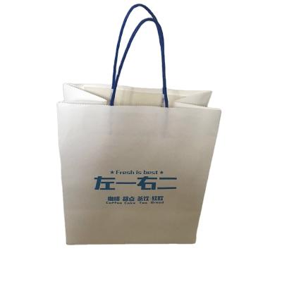 China High Quality Custom Made Paper Material Eco-friendly Tote Shopping Bag White Shopping Tote Bag for sale