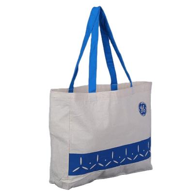 China 100% Eco-Friendly Cheap Plains Bulk Large Reusable Organic Eco Friendly Canvas Cotton Tote Shopping Bag for sale