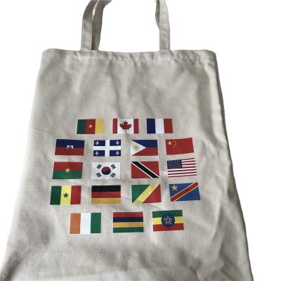 China Washable Natural Eco - Friendly Recycled Cotton Shopping Bag And Custom Canvas Tote Bag for sale