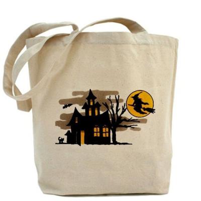 China 100% Eco-Friendly 100% Natural Printed Shopping Calico Canvas Tote Cotton Bag for sale