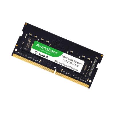 China Avanshare Memoria LAPTOP Ram DDR4 8GB 4GB 16GB 2400Mhz 2666Mhz 3200Mhz Sodimm Notebook High Performance Laptop Memory for sale