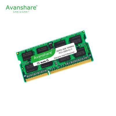 China Avanshare 4GB 2GB 8GB DDR3L 1600MHz Laptop Notebook RAM 1.35V 1.5V For Laptop Lifetime Warranty for sale