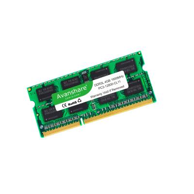 China Avanshare Laptop Ram Memory DDR3L DDR3 RAM Sodimm Notebook 4GB 8GB 1600MHz 1.35V LAPTOP PC3L for sale