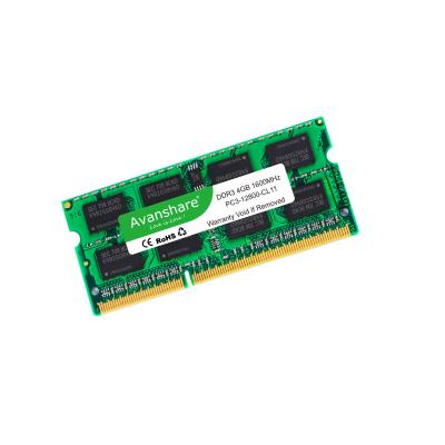 China Original Avanshare DDR3 2GB 4GB 8GB 1333MHz 1600MHz LAPTOP Laptop Notebook Ram Memory for sale