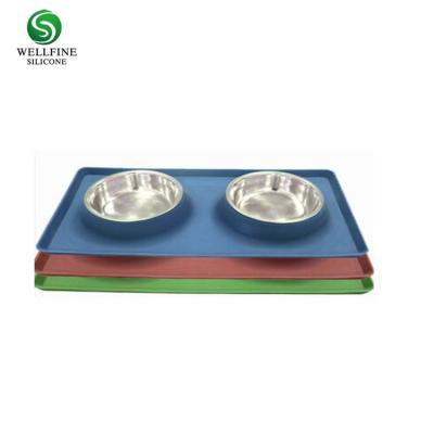 China Sustainable Amazon Best Sell Silicone Dog Bowl, Removable Stainless Steel Dog Bowl for sale