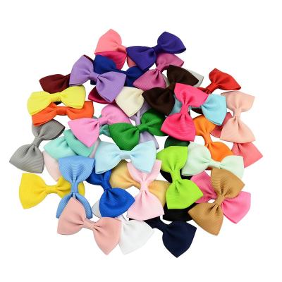 China Hair Decoration Mini Hair Clip 40 Colors Kids Baby Girl's Ribbon Hair Bow Hairpin For Children Girls Kids Hair Accessories for sale