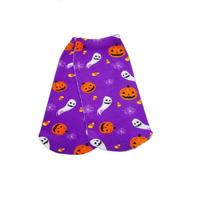 China Halloween disposable socks with cats and pumpkin designs for sale