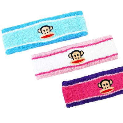 China Garment Accessories Sweatband Headband Sports Wrist Logo Sweatbands for sale