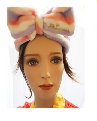 China Hair Accessories Make Up Hairband Face Wash Head Band Elastic Headband With Fleece Lining for sale