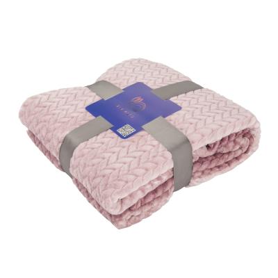 China Anti-Static Luxurious 100% Polyester Flannel Fleece Blanket for sale