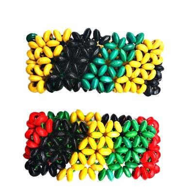 China BOHEMIA Hot Sale Wholesale Handmade Rasta Jamaica African Beaded Bracelet Bangles for sale