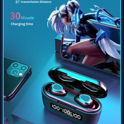 China High Fidelity Waterproof Sound Quality G40 Earphone 5.1 Radio In Ear LED Digital Earbuds With 2000mah Power Bank Box Touch Control Earpiece for sale