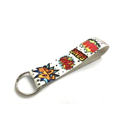 China Elastic Key Lanyard Elastic Short Strap For Keys for sale