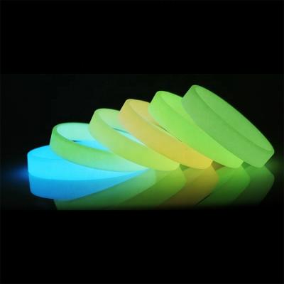 China Glowing Glowing Silicone Wristband Silicone Wristband With Custom Logo for sale