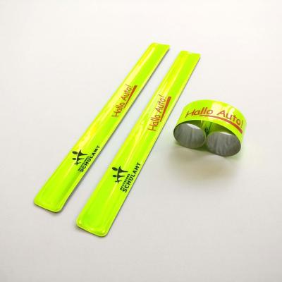 China PVC wristband custom/reflective slap wristband /steel wristband for sale