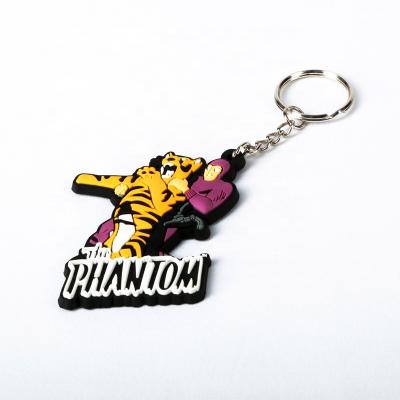 China custom soft quality pvc 3d rubber key chain/pvc 3d rubber key chain for sale