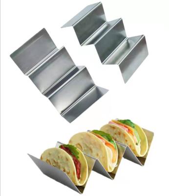 China Viable Creative Spring Roll Corn Holder Mexican Stainless Steel Crepe Pancake Rack for sale