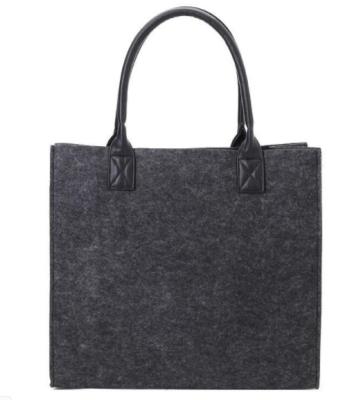 China Eco - Friendly Felt Shoulder Bag Tote Felt Handbag Felt Shopping Bag for sale