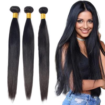 China Indian Vendors Straight/Wave Frontal Bundle Hair Extension Hair 13*4 Lace Closure Bundles Bone Straight Double Drawn Hair Supplies for sale