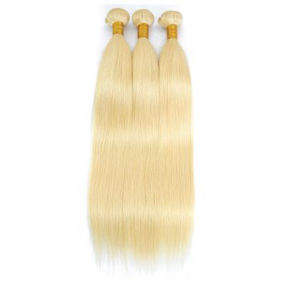 China Straight 100% 613 Virgin Hair Bundles With Sheer Lace Headband, Curly 613 Blonde Straight Hair Bundles With Closure for sale