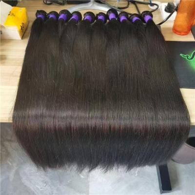 China Brazilian Straight 100% Virgin Hair Extension, 12A 10A Indian Wave Cuticle/Aligned Hair, Peruvian Hair Bundle For Black Women for sale