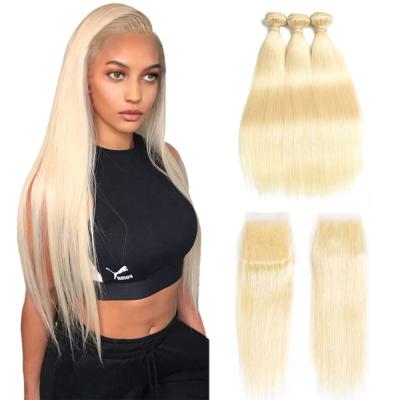 China Straight 613 Virgin Hair Bundles With Raw Unprocessed Lace Headband 100% Cuticle Aligned Remy 613 Hair Weave for sale