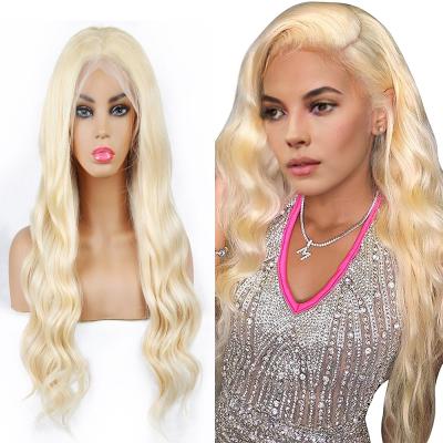 China Wholesale H&m Straight Ponytail 613 HD Lace Front Wig Indian Hair 613 Blonde Transparent Lace Frontal Hair Extension For Women for sale