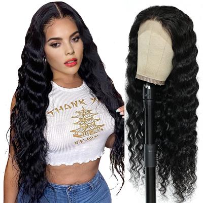 China Whosale 20 Inch Brazilian Virgin Hair Swiss 150% Density 150% Full Lace Top Quantity Wigs For Women Wave Front Lace Human Hair Wigs for sale