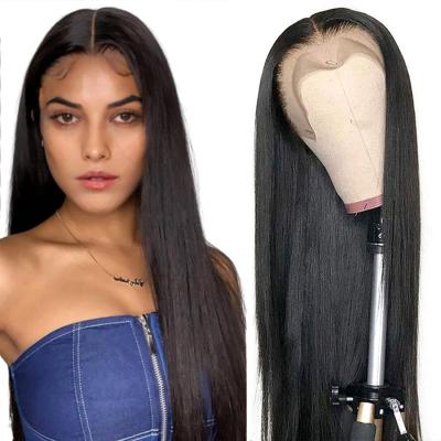 China Directly Transparent Natural Lace Front Wigs For Black Women Wholesale100% Real Hair Bone Lace Wig Hd Straight Lace Frontal Wigs for sale