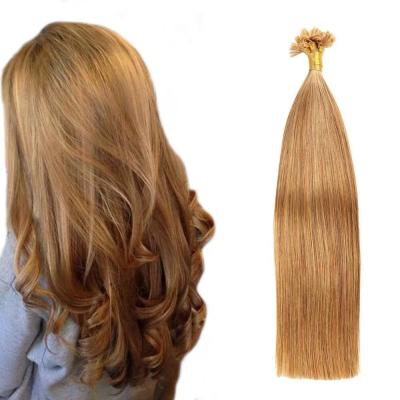 China Softest Real Hair Double Drawn Hair Bundles U-Tip Bone Straight Hair Extensions Indian Virgin Hair Extensions for sale