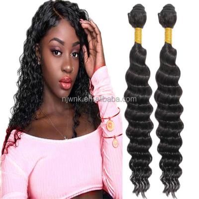 China 100% Virgin10A Deep Wave Peruvian Remy Hair Deep Wave Peruvian Hair Bundles Extension, Raw Virgin Hair Bundles Wholesale Vendors for sale