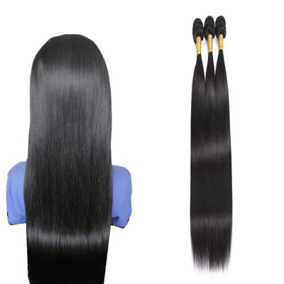 China Straight Raw Indian Hair Extension Virgin Cuticle Aligned Hair Natural Straight Hair Wholesale Bundle Seller Extensions for sale