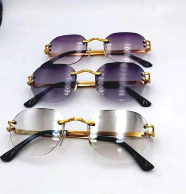 China Fashion sunglasses 2021 new rimless sunglasses for both men and women for sale