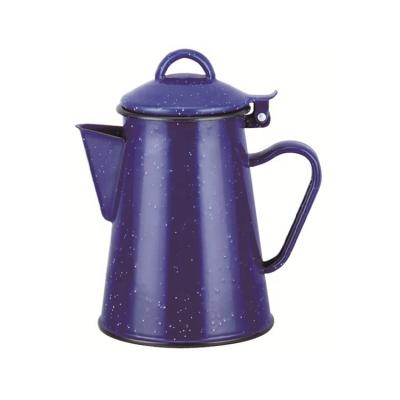 China 1.2L Zhili Enamel Hand Sustainable Pot For Coffee Enamel Teapot Enamel Water Kettle for sale