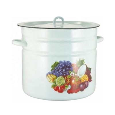 China Zhili Viable 502D Enamel Pot Enamel Bucket Custom Stock Enamel Buckets for sale