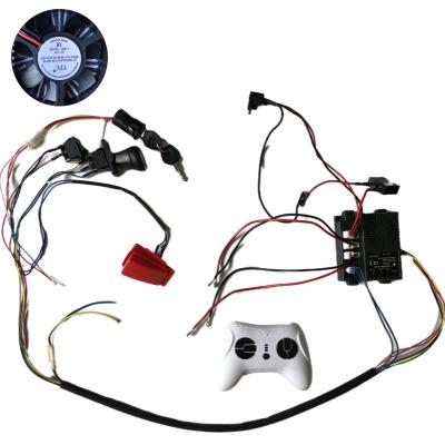 China Ride On Toy 24V DIY Kids Electric Toy Car Wire Harness With Fan For Ride On Power Wheel Production Parts for sale