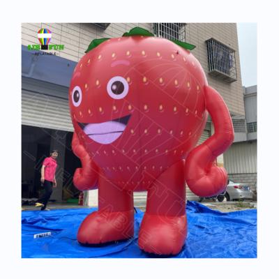 China Advertising/Event/Promotion/Decoration Airfun 10FT Inflatable Pineapple Fruit Inflatable Strawberry Balloon for Shop Advertising for sale