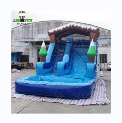 China Indoor & Outdoor Entertainment Airfun Kids entertainment bouncer bouncy castle waterslide juex gonflables commercial inflatable tropical water slide for sale