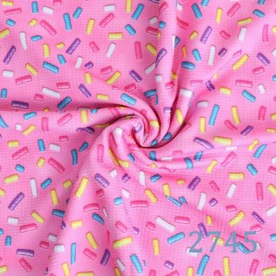 China [Bullet Fabric] 2745 Food Donut Viable Chocolate Colored Liverpool Bullet Sugar Needle Printed Fabric for DIY Garment Sewing Supplies for sale