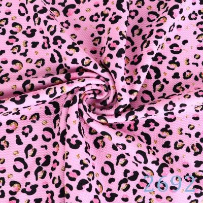 China [Bullet Fabric] Viable 2692 Leopard Printed Liverpool Bullet Fabric For DIY Garment Sewing Supplies for sale