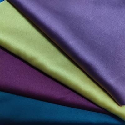 China AB042 [solid fabric] solid color viable imitation silk fabric for sale