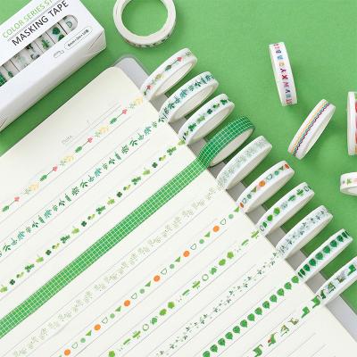 China DIY Decoration Planner Masking Washi Tape 8mmX3m Roll Crafts Waterproof Paper Use for sale