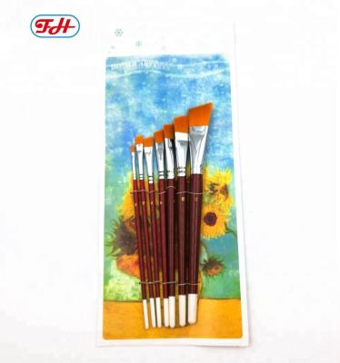 China Art Painting High Quality Nylon Hair Artist Drawing Brush Wood Paint Brush for sale