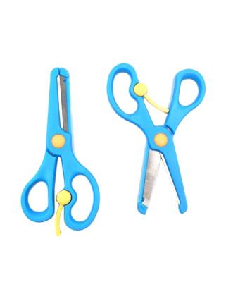 China Safety Children Plastic Scissors Multicolor Plastic Scissors With Stainless for sale