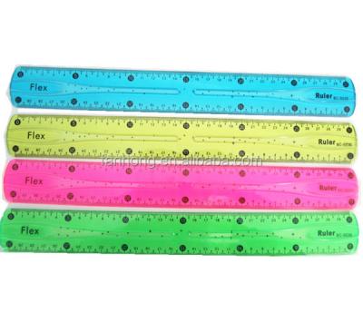 China New School Student Fun Plastic Magnifier PVC Straight Ruler for sale