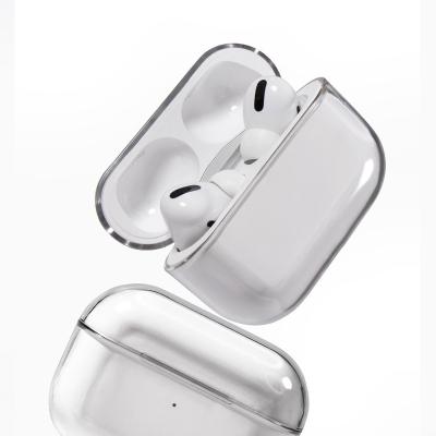 China Transparent Shockproof Cover Directly Portable Shockproof Charging For AirPods pro 3 Protective Case For AirPods Pro Clear PC Hard Case Earphone Accessories for sale