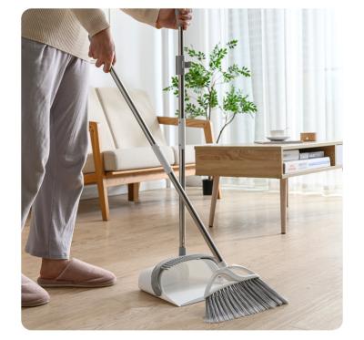 China Home Household Cleaning Quick Broom Folding Plastic Broom And Dustpan Set for sale