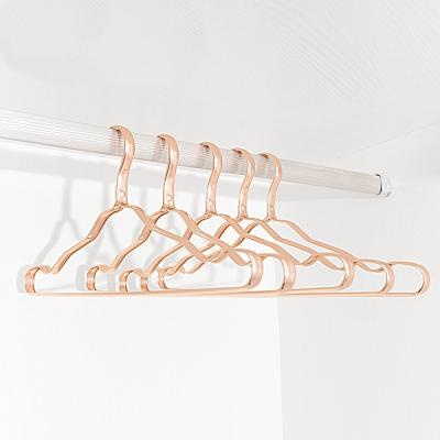 China Modern Alloy Balcony Laundry Rack Hangers Gold Household Aluminum Hanger for sale